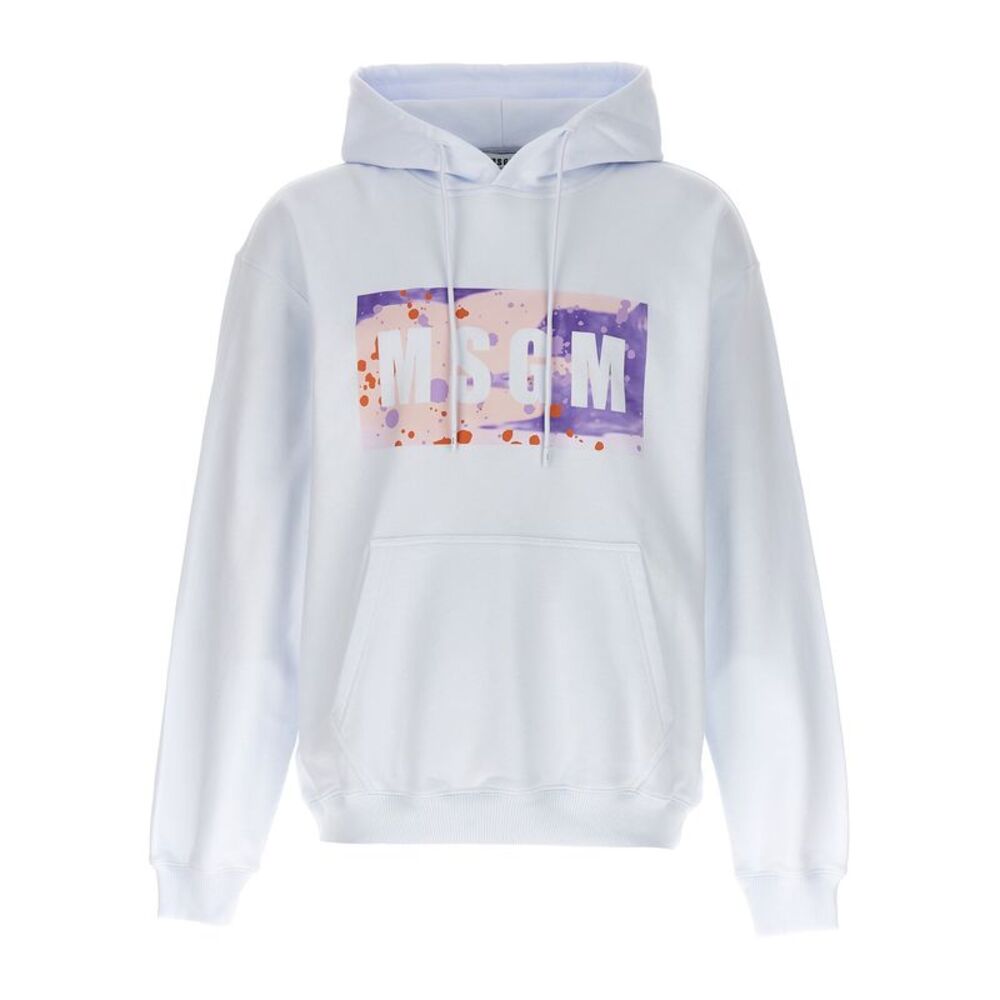 MSGM White Cotton Men's Sweatshirt
